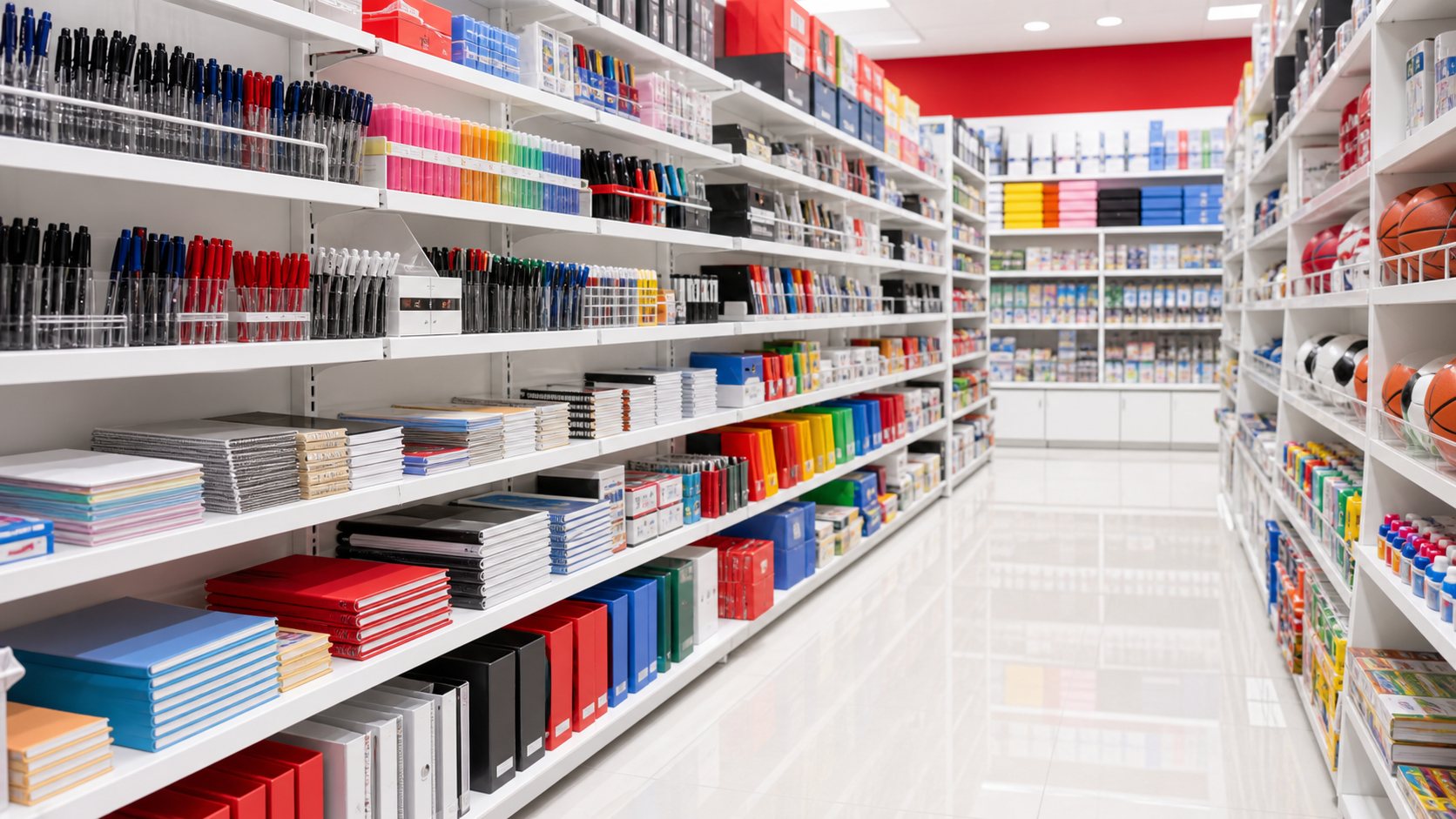 文具办公用品货架陈列